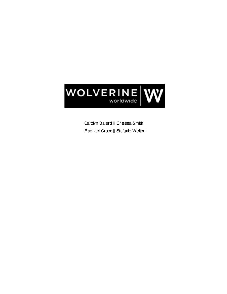 WOLVERINE WORLDWIDE GROUP PROJECT