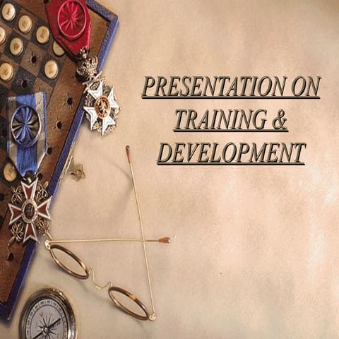 Training &amp; development