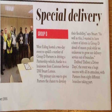 Deliver a driver day October 2016