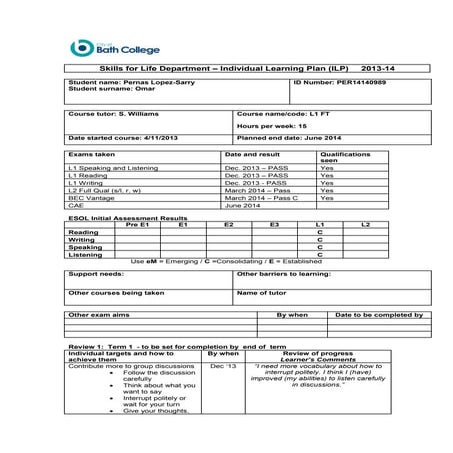 ILP 13-14 -TERM 3 Omar Pernas Lopez-Sarry