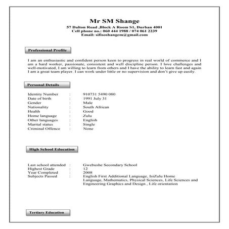 My CV | PDF