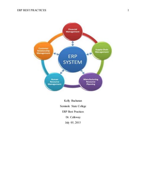 ERP Best Practices 1.2 | PDF