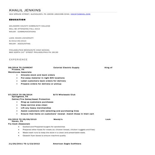 Khalil Resume