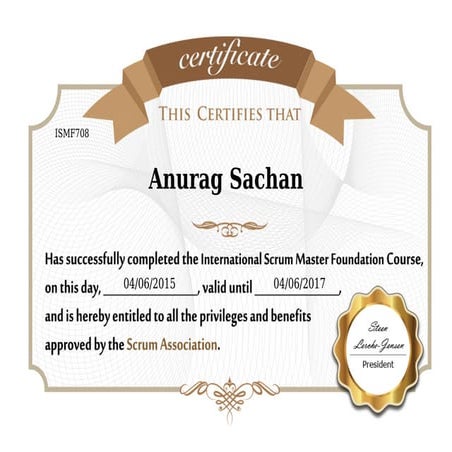 Scrum Master Foundation Certificate | PDF