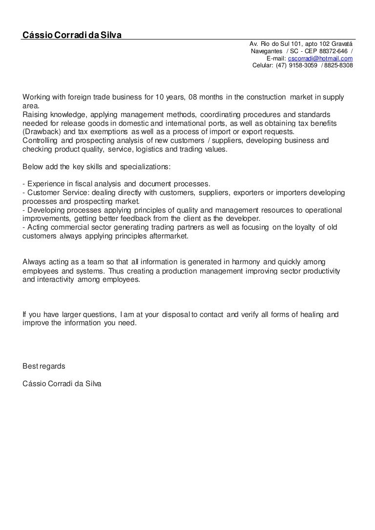 COVER LETTER US CCS