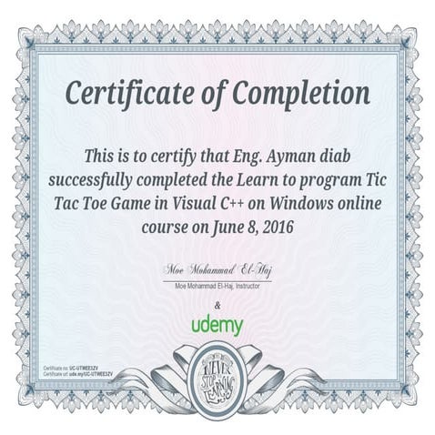 Learn to program Tic Tac Toe Game in Visual C++ on Windows | PDF