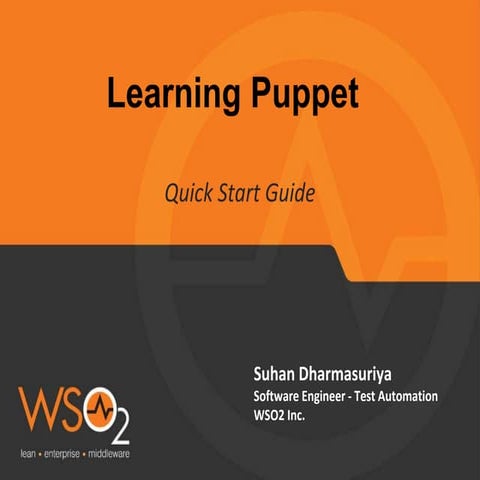 Puppet quick start guide