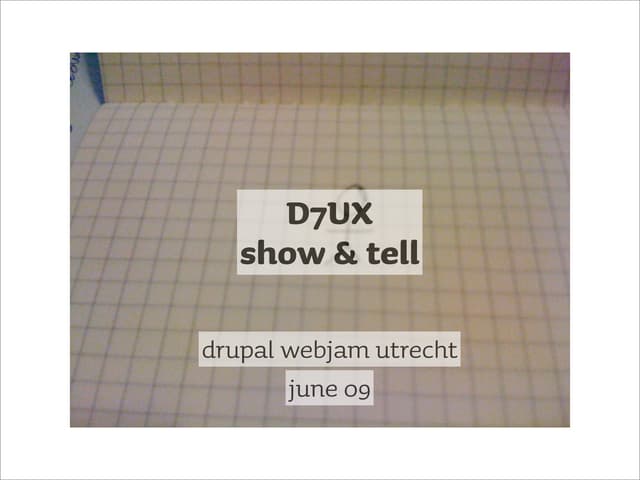 Drupal WebJam Utrecht
