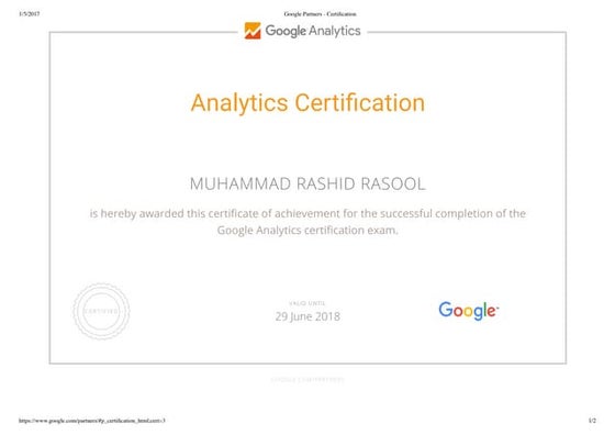Andrea Ruiz Rabadan, Google Analytics IQ Certificate | PPT