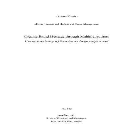 Master Thesis_Organic Brand Heritage
