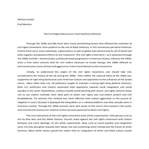 the civil rihts movment