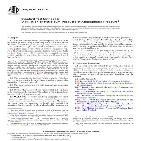 ASTM Distillation D86: A Standard Test Method for Distillation of ...