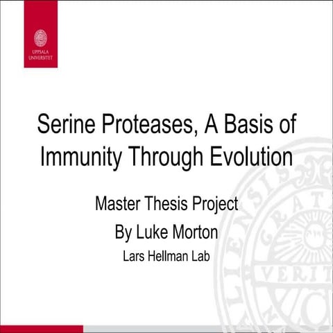 Serine Protease, A Basis of Immunity Through Evolution