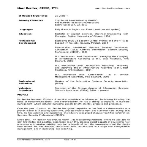 RESUME - Marc Bercier - Long | DOCX