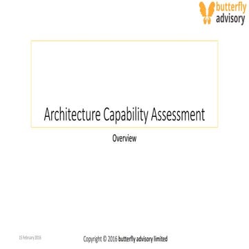 Accelerated Business & Technology Capability Assessment and Roadmap