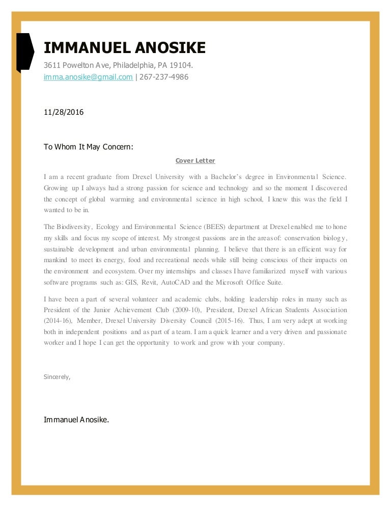 anosike_coverl drexel cover letter