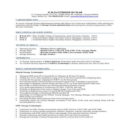Resume_Storage Admin L2 | DOCX