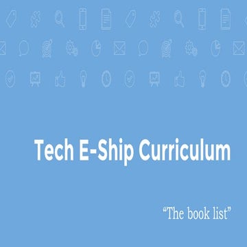 Tech-Eship Curriculum