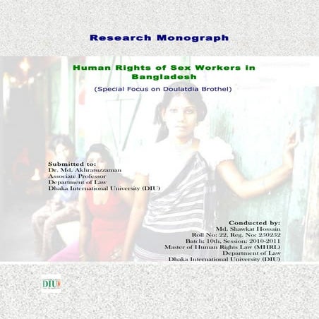 Research Monograph-Human Rights of Sex Workers in Bangladesh