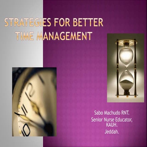 Time management Strategies