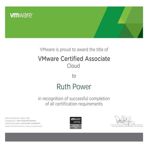 VCA - Cloud Cert