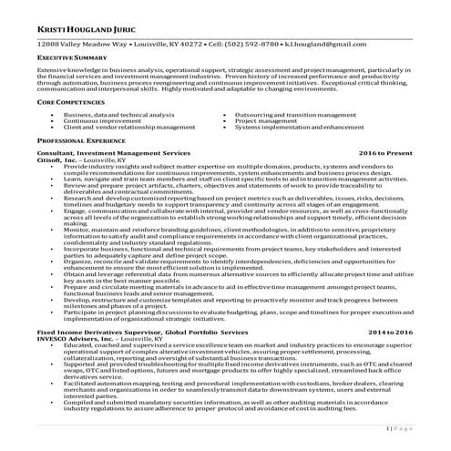 Kristi Hougland Juric_ Resume_ September 2016