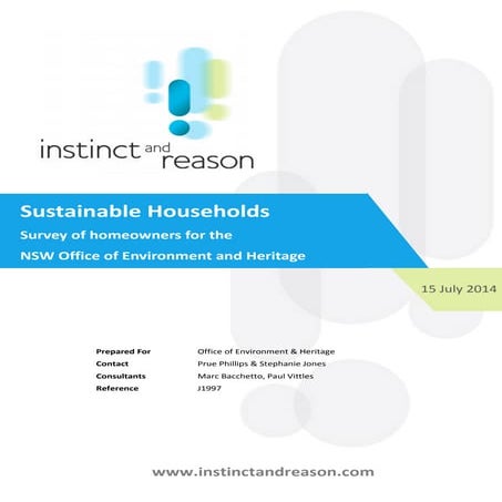 NSW Sustainable Households Study 2014