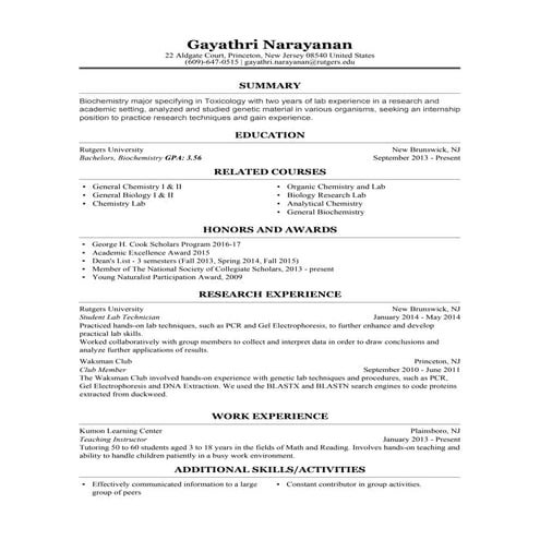 Resume-1 | PDF