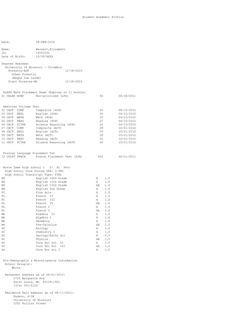 Iowa State Transcript | DOC
