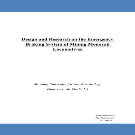 Eshan Senanayake- Thesis 2011