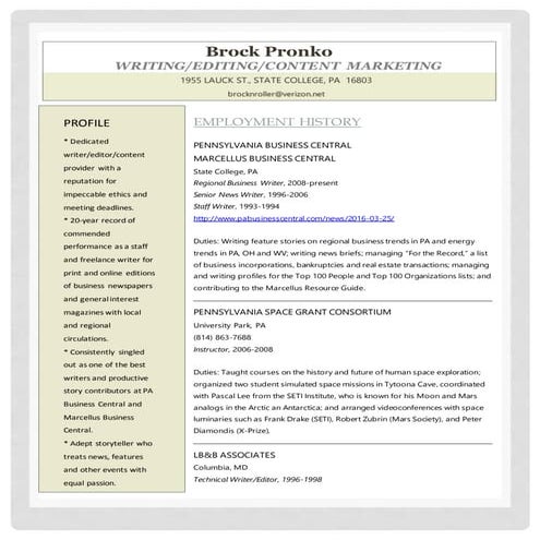 Mary Spiro NIH-style CV 2009 | DOC