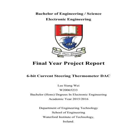 Final Year Report (6bits DACs)