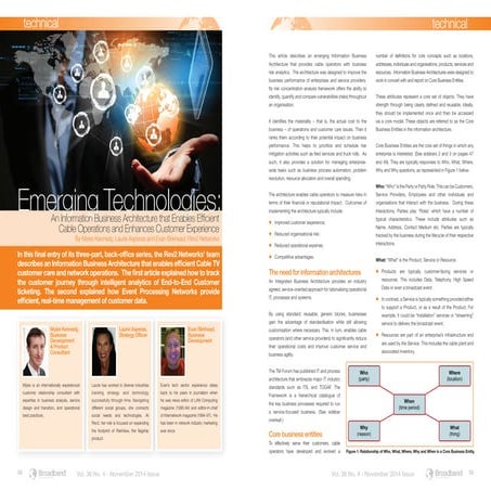 Cable Information Architecture_SCTE_Nov14