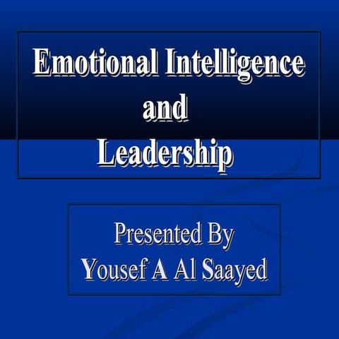 Emotional-Intelligence - YAS.PPT