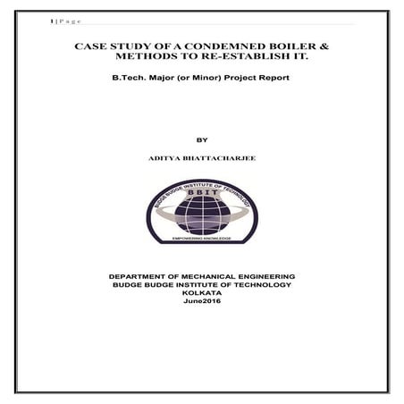 Project Report on Analysis of Boiler- Aditya