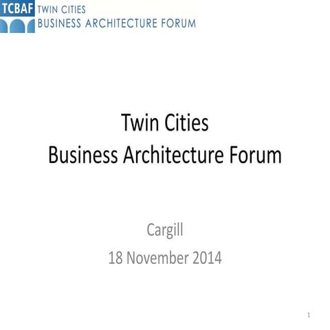 Architecting Core Bus Ops 18 Nov 14