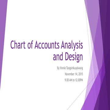 Chart of Account Design