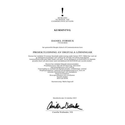 BSoC - Daniel Forsius