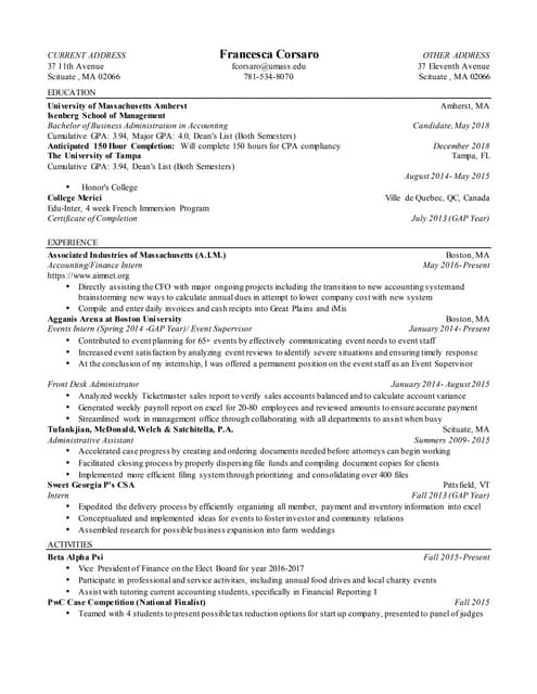 F.Corsaro Resume