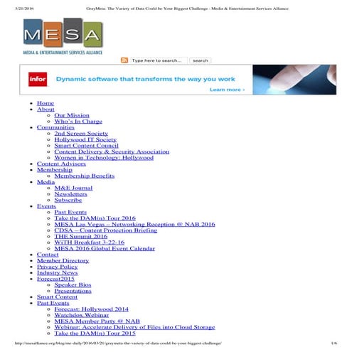 GrayMeta_ The Variety of Data Could be Your Biggest Challenge _ Media & Enter...