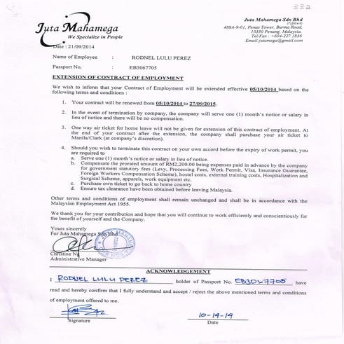 extension of contract 2014 to 2015 | PDF