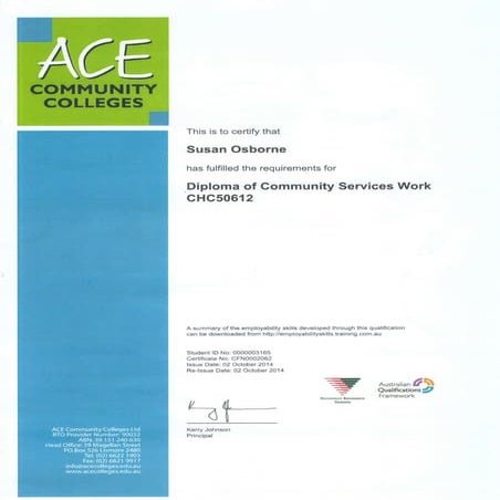 Diploma Comm Serv | PDF