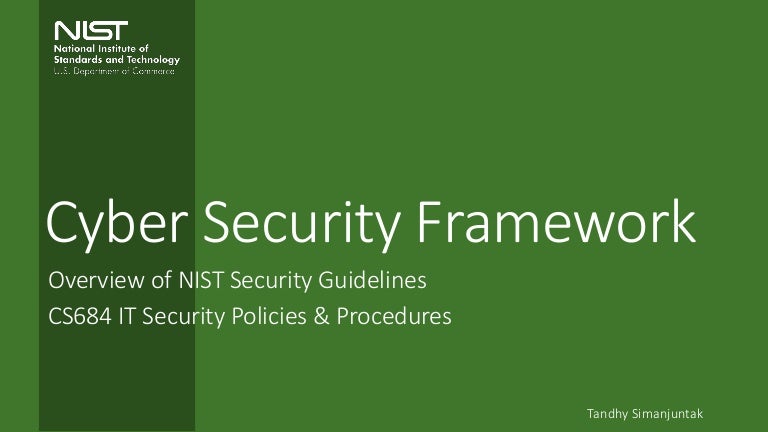 Nist Cybersecurity Framework An Overview