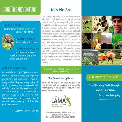 LAMA Outreach Brochure | PDF