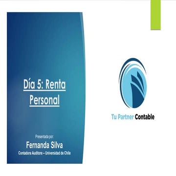 Presentación renta personal Universidad de Chile | PPTX
