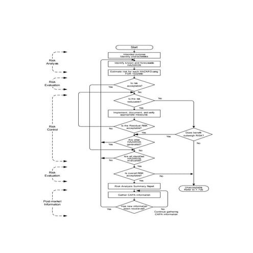 Risk management process diagram