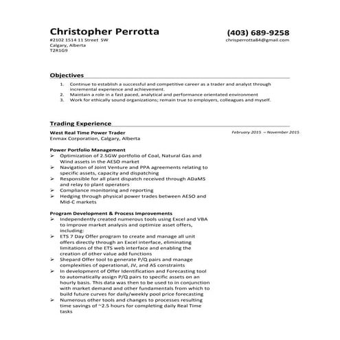 CPerrotta Resume 2016