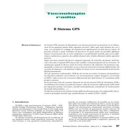 Notiziario Tecnico TI (Coratella) anno 11 n. 1 giugno 2002