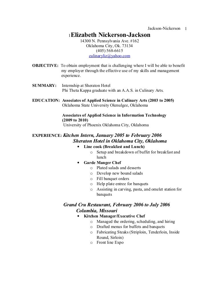 Elizabeth Nickerson Resume 2015