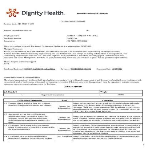 BMH Performance Eval